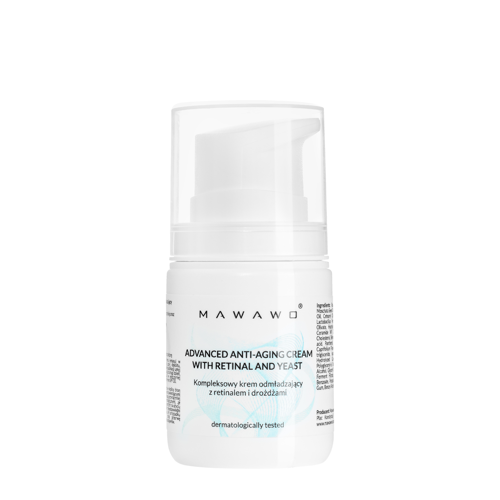 Mawawo - Advanced Anti-Aging Cream with Retinal and Yeast - Kompleksowy Krem Odmładzający z Retinalem i Drożdżami - 50ml