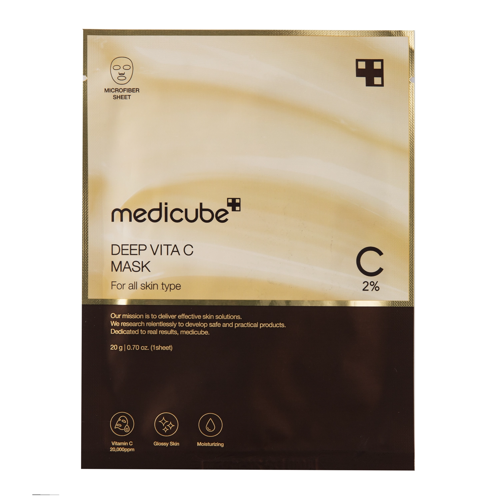 Medicube - Deep Vita C Mask - Rozjaśniająca Maska w Płachcie do Twarzy z Witaminą C - 1szt/20g