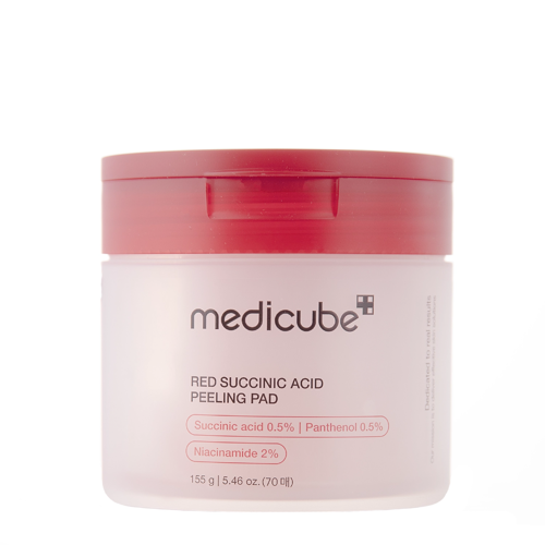 Medicube - Red Succinic Acid Peeling Pad - Złuszczające Płatki do Twarzy - 70szt/155g