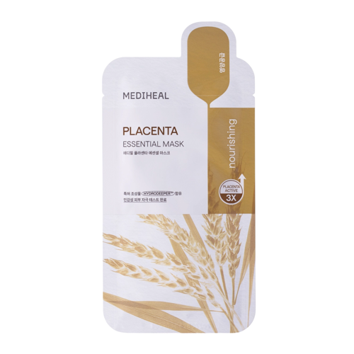 Mediheal - Placenta Essential Mask - Odżywcza Maska do Twarzy w Płachcie - 1szt/24ml 