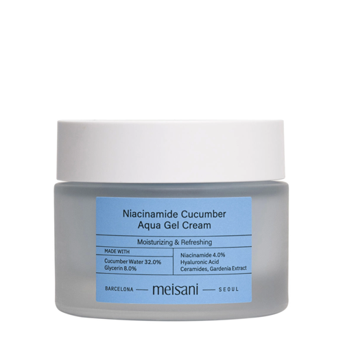 Meisani - Niacinamide Cucumber Aqua Gel Cream - Nawilżający Krem-Żel do Twarzy - 50ml