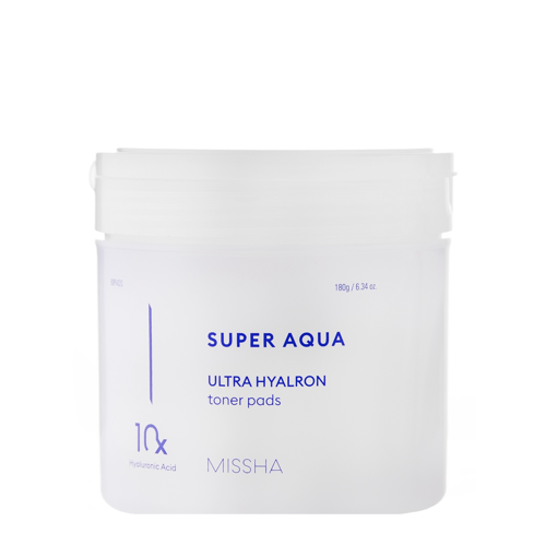 Missha - Super Aqua Ultra Hyalron Toner Pads - Nawilżające Płatki do Twarzy - 180g/90szt