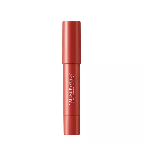 Nature Republic - By Flower Eco Crayon Lip Velvet - Pomadka do Ust w Kredce - 04 Chilli Red - 2,8g