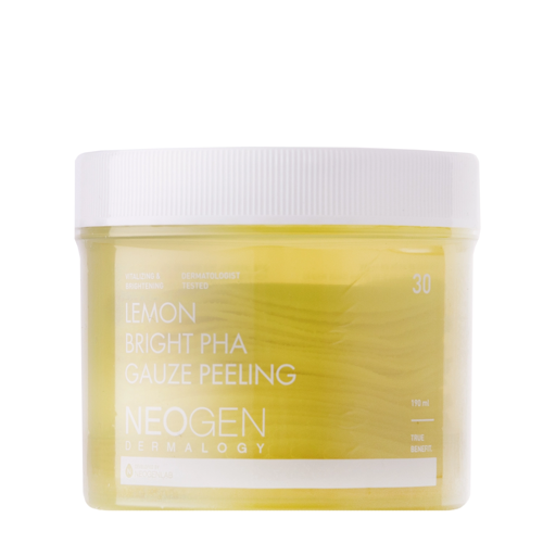 Neogen - Lemon Bright PHA Gauze Peeling - Złuszczające Płatki z Kwasami i Cytryną - 30szt/190ml