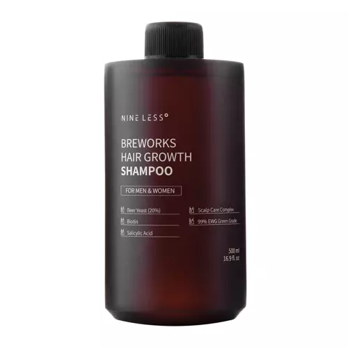 Nine Less - Breworks Hair Growth Shampoo – Wzmaciający Szampon do Włosów z Drożdżami Piwnymi - 500ml
