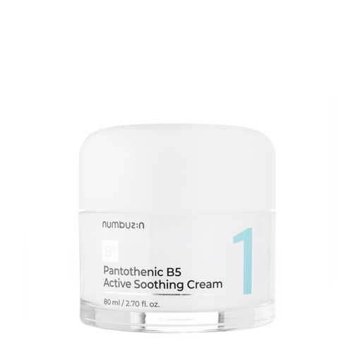 Numbuzin - No.1 Pantothenic B5 Active Soothing Cream - Kojący Krem do Twarzy 80ml