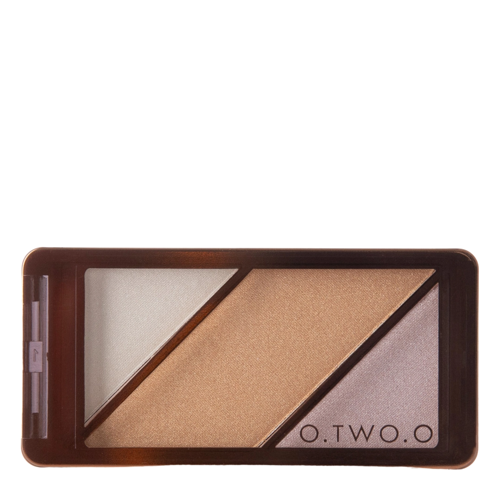 O.TWO.O - 3 in 1 Blusher Highlighter Contour - Zestaw Rozświetlaczy do Twarzy - 02 Gem - 10g