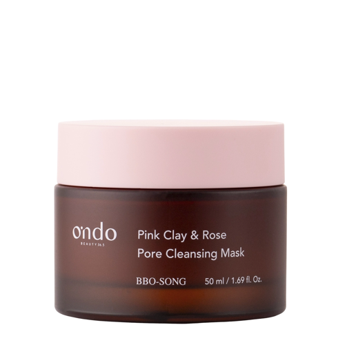 Ondo Beauty 36.5 - Pink Clay Rose Pore Cleansing Mask - Oczyszczająca Maska Glinkowa z Różą - 50ml