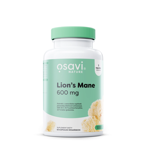 Osavi - Lion’s Mane 600mg - 60 Kapsułek 