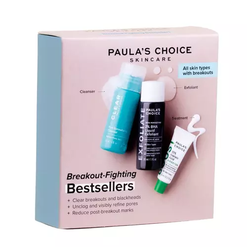 Paula's Choice - Breakout - Fighting Bestsellers - Zestaw Bestsellerów do Zwalczania Wyprysków i Zaskórników