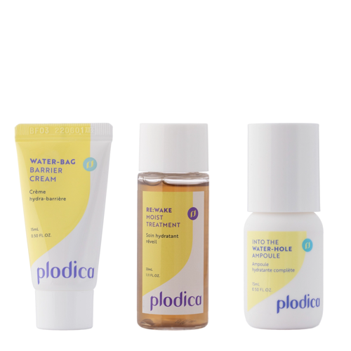 Plodica - Welcome To Water Village Kit - Zestaw Miniproduktów do Twarzy - Nawilżenie - 33ml+15ml+15ml