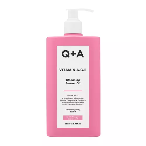 Q+A - Vitamin A.C.E Shower Oil - Odżywczy Olejek do Mycia Ciała z Witaminami A.C.E - 250ml