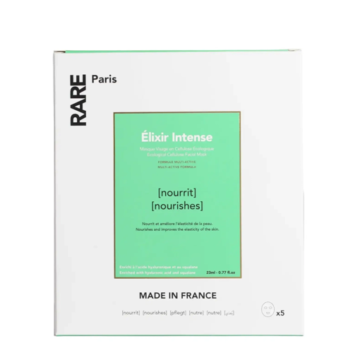 Rare Paris - Elixir Intense Box - Zestaw Odżywczych Masek w Płachcie - 5x23ml