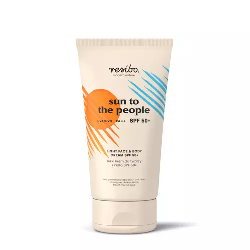 Resibo - Sun to the People - Light Face and Body Cream SPF50+ - Lekki Krem do Twarzy i Ciała - 150ml