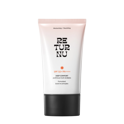 Returnu - Deep Comfort Ampoule Sunscreen SPF 50+ PA++++ - Przeciwsłoneczny Krem do Twarzy - 50ml