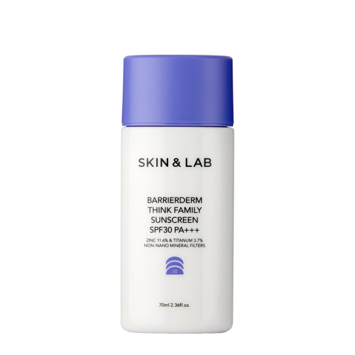 Skin&Lab - Barrierderm Think Family Sunscreen - Krem do Twarzy i Ciała z Filtrami Fizycznymi - 70ml