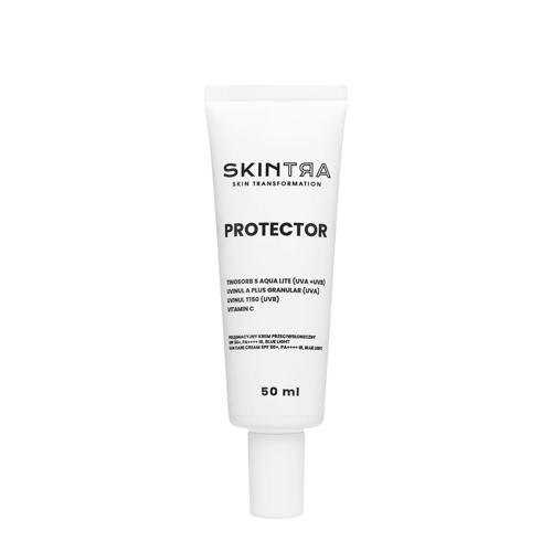 SkinTra - Protector - Pielęgnacyjny Krem Przeciwsłoneczny SPF 50+/PA++++, IR, BLUE LIGHT - 50ml