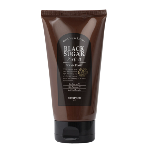 Skinfood - Black Sugar Perfect Scrub Foam - Wygładzająca Pianka do Mycia Twarzy - 180ml