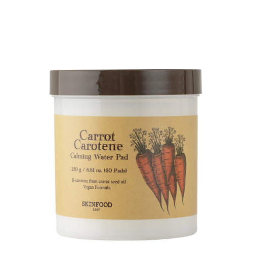 Skinfood - Carrot Carotene Calming Water Pad - Nawilżające Płatki do Twarzy z Ekstraktem z Marchwi -  60szt/250g