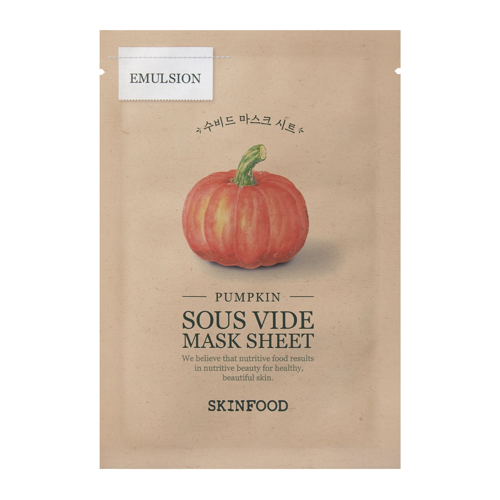 Skinfood - Sous Vide Mask Sheet Pumpkin - Ujędrniająca Maska do Twarzy w Płachcie - 1szt/20g