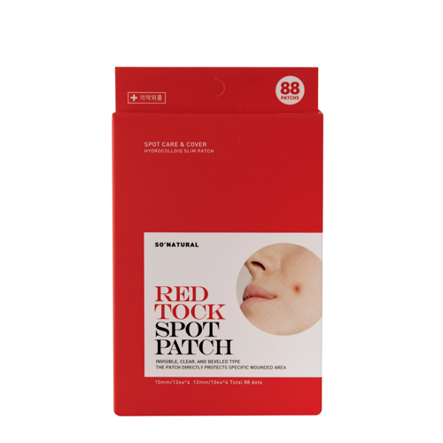 So Natural - Red Tock Spot Patch - Plasterki na Niedoskonałości - 88szt 