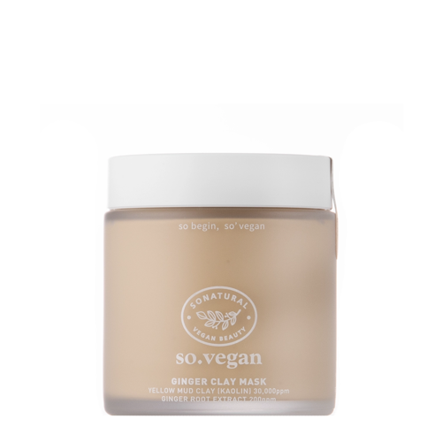 So Natural - So Vegan Ginger Clay Mask - Glinkowa Maska do Twarzy - 110ml