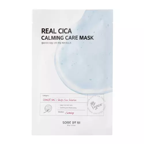 Some By Mi - Real Cica Calming Care Mask - Łagodząca Maska w Płachcie - 20g