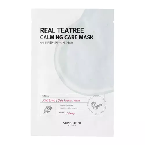 Some By Mi - Real Teatree Calming Care Mask - Łagodząca Maska w Płachcie - 20g