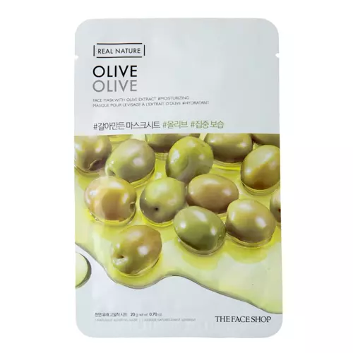 The Face Shop - Natural Mask Olive - Nawilżająca Maska w Płachcie z Ekstraktem z Oliwek - 20g