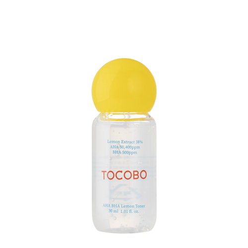 Tocobo - AHA BHA Lemon Toner - Tonik Cytrynowy z Kwasami AHA i BHA - 30ml