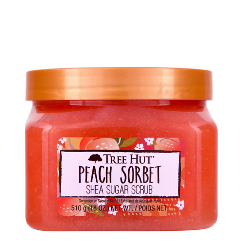 Tree Hut - Shea Sugar Scrub Peach Sorbet - Cukrowy Peeling do Ciała - Brzoskwinia - 510g