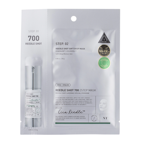 VT Cosmetics - Reedle Shot 700 2Step Mask - Ujędrniająca Maska do Twarzy w Płachcie - 1,5g+25g