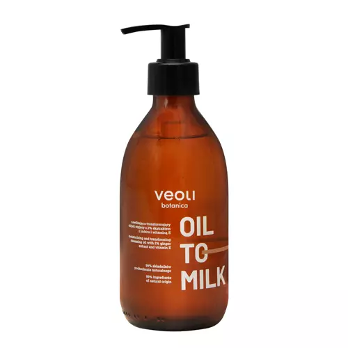 Veoli Botanica - Oil To Milk - Nawilżająco-Transformujący Olejek Myjący - 290ml