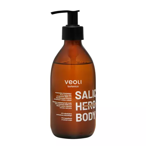 Veoli Botanica - Salic Hero Body - Oczyszczająco-Złuszczający Żel do Mycia Ciała - 280ml