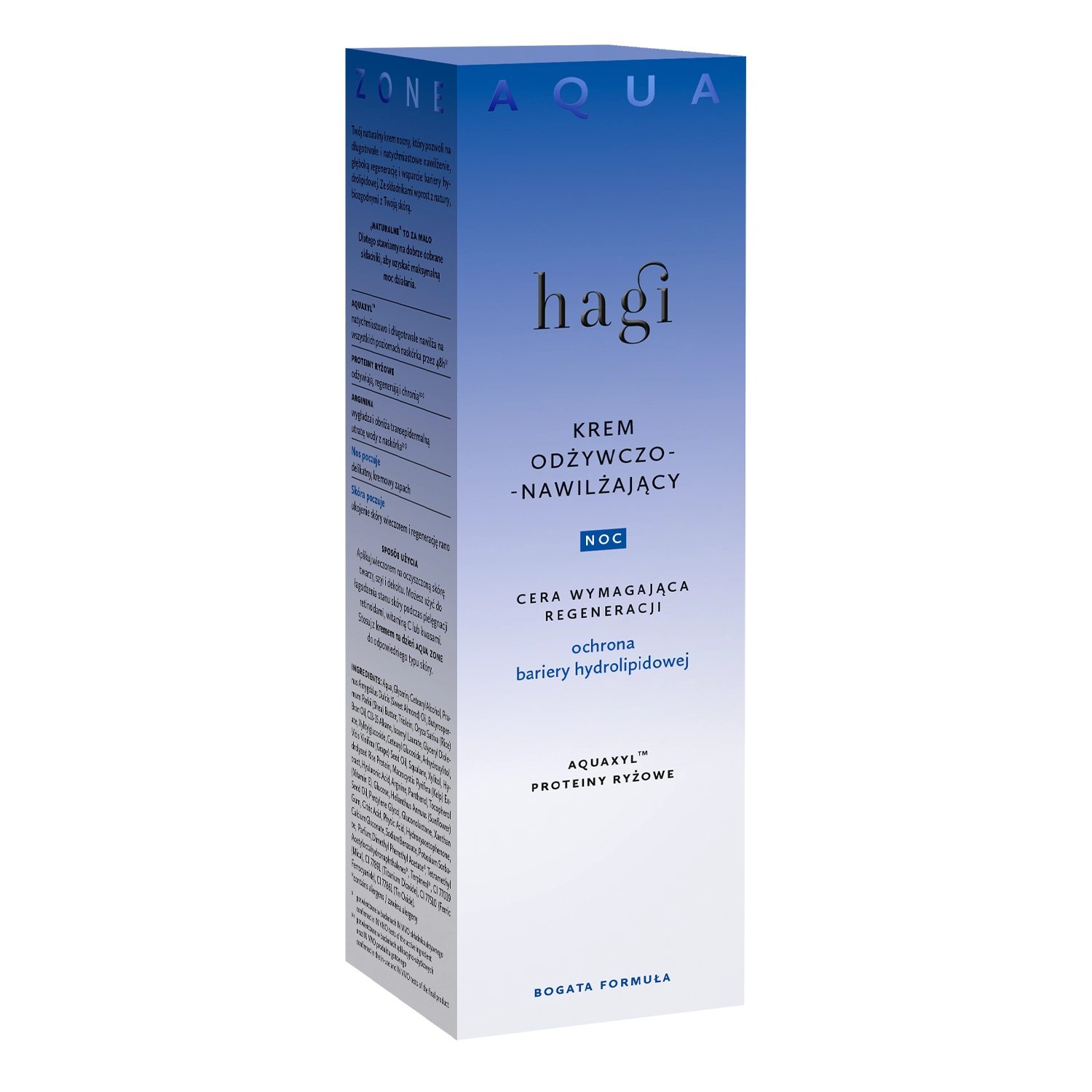  Hagi - Aqua Zone - Krem Odżywczo- Nawilżający na Noc - 50ml