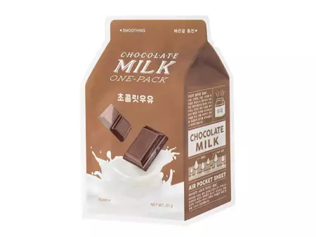 A'pieu - Milk One Pack  Mask - Chocolate - Mleczna Maseczka w Płachcie - 21g