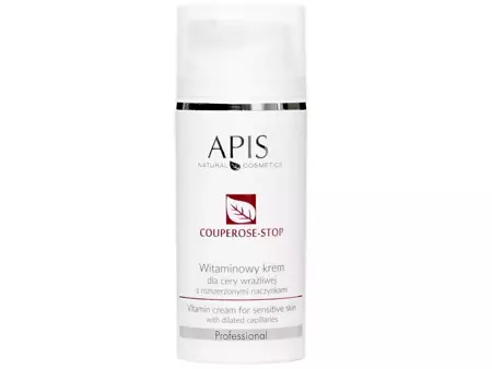 Apis - Professional - Couperose-Stop - Vitamin Cream - Witaminowy Krem dla Cery Wrażliwej z Rozszerzonymi Naczynkami - 100ml 