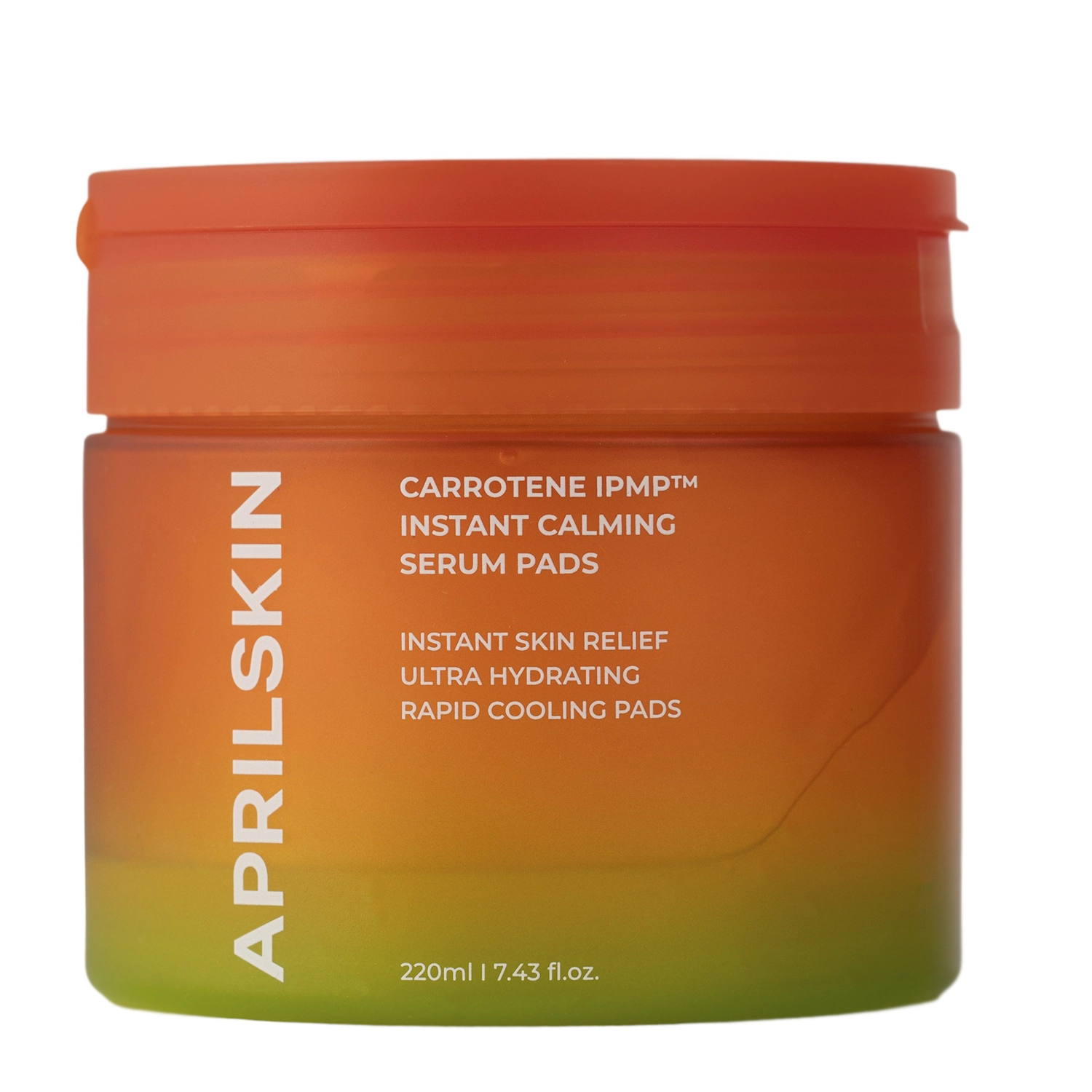 Aprilskin - Carrotene IPMP Instant Calming Serum Pads - Kojące Płatki do Twarzy - 80szt/220g