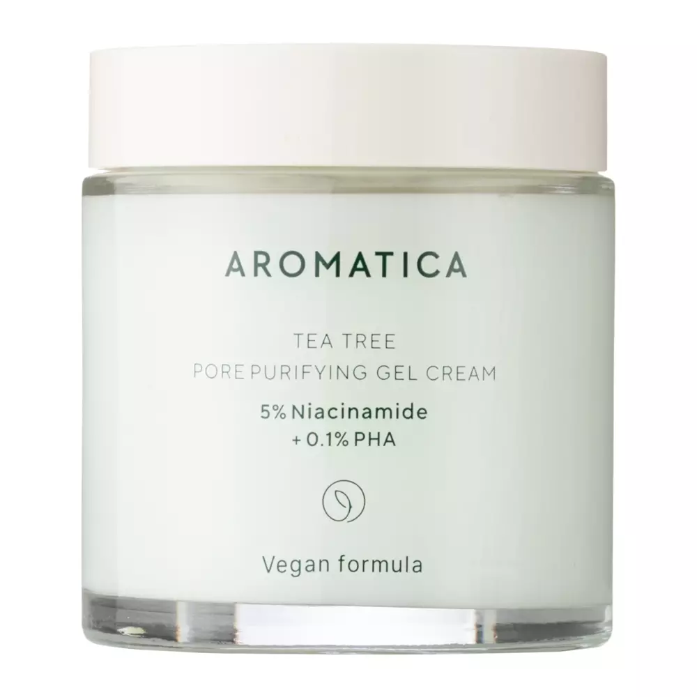 Aromatica - Tea Tree Pore Purifying Gel Cream - Krem-Żel do Twarzy z Olejkiem z Drzewa Herbacianego - 100ml