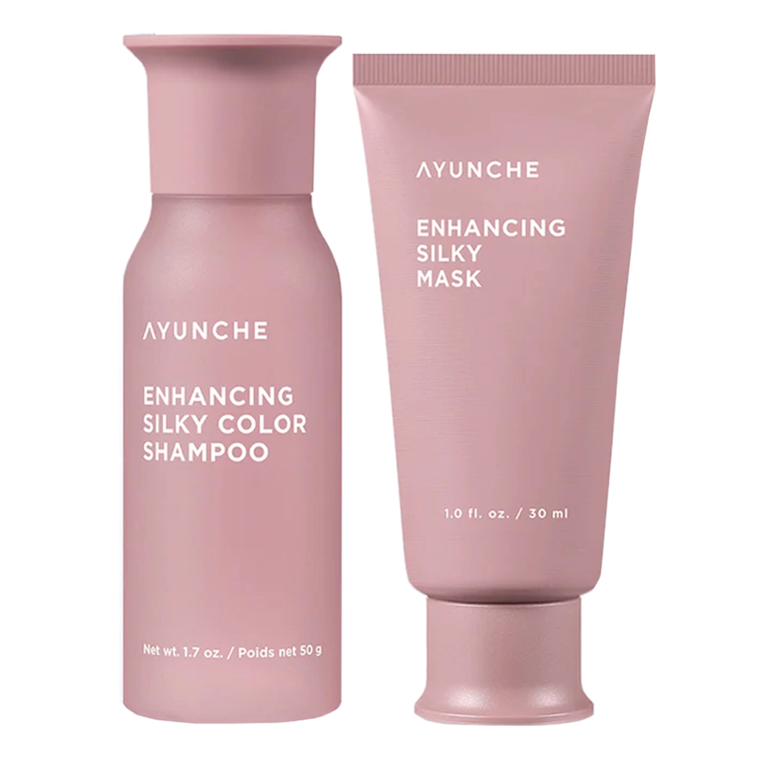 Ayunche - Enhancing Silky Mini Kit - Zestaw Odżywczo-Nawilżających Produktów do Włosów - Mini - 50g+30ml