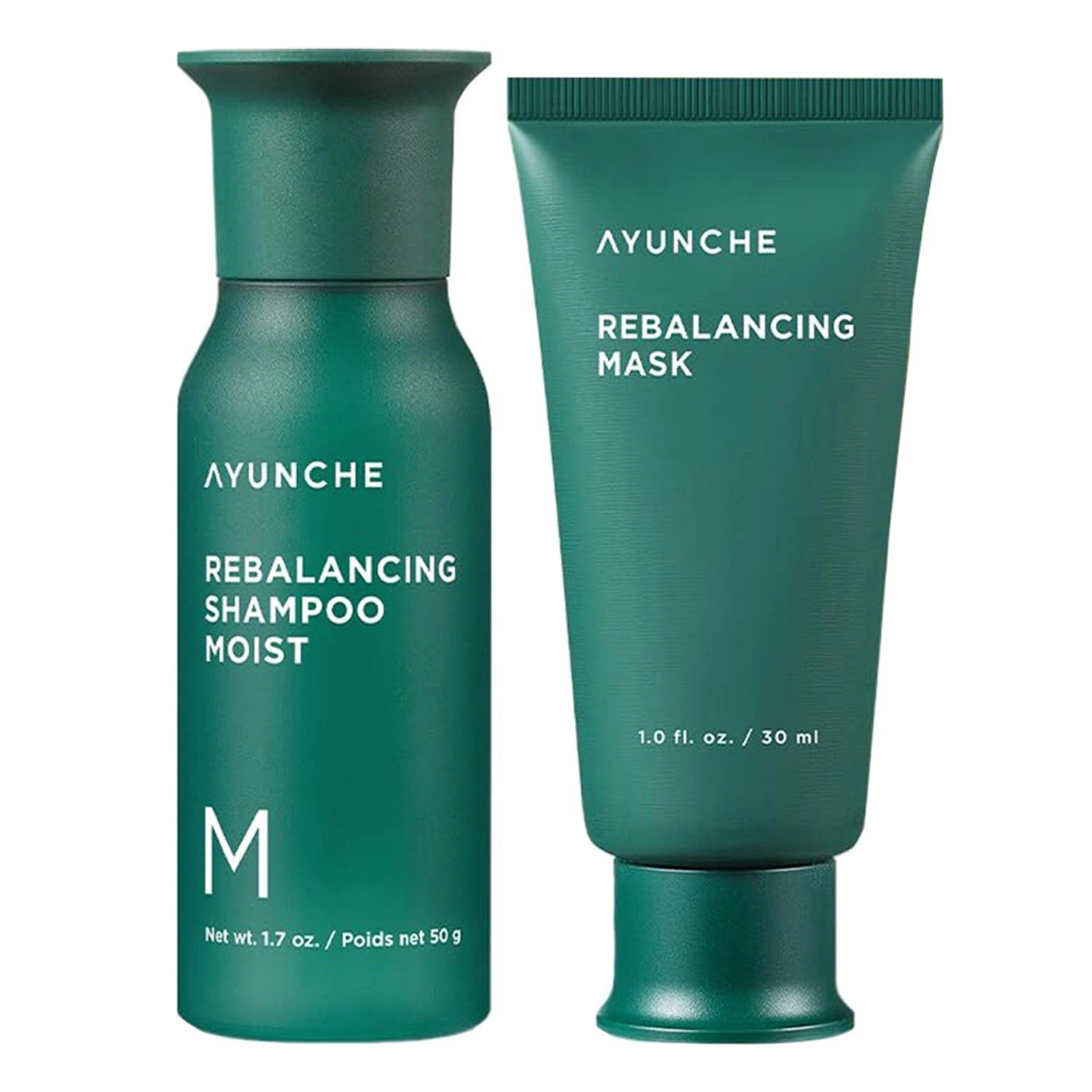 Ayunche - Rebalancing Mini Kit Moist - Zestaw Nawilżających Produktów do Włosów - Mini - 50g+30ml