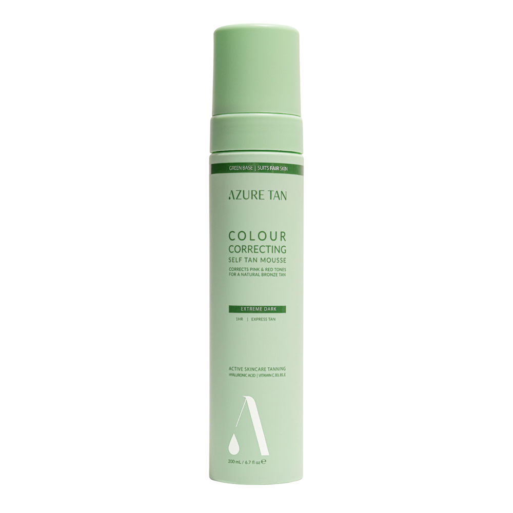 Azure Tan - Self Tan Mousse Green Base - Samoopalająca Pianka do Ciała - Extreme Dark- 200ml