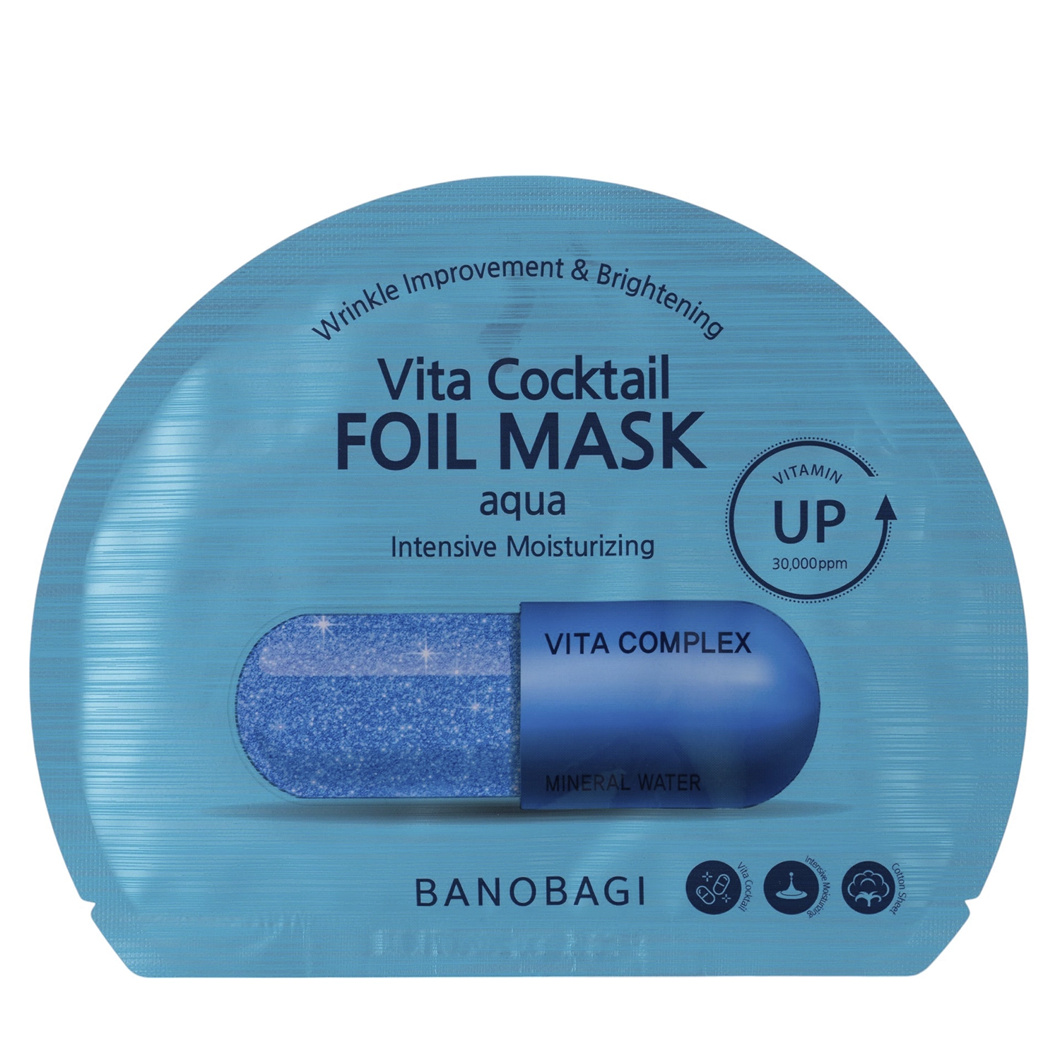 Banobagi - Vita Cocktail Foil Mask Aqua - Nawilżająca Maska do Twarzy w Płachcie - 1szt/30g