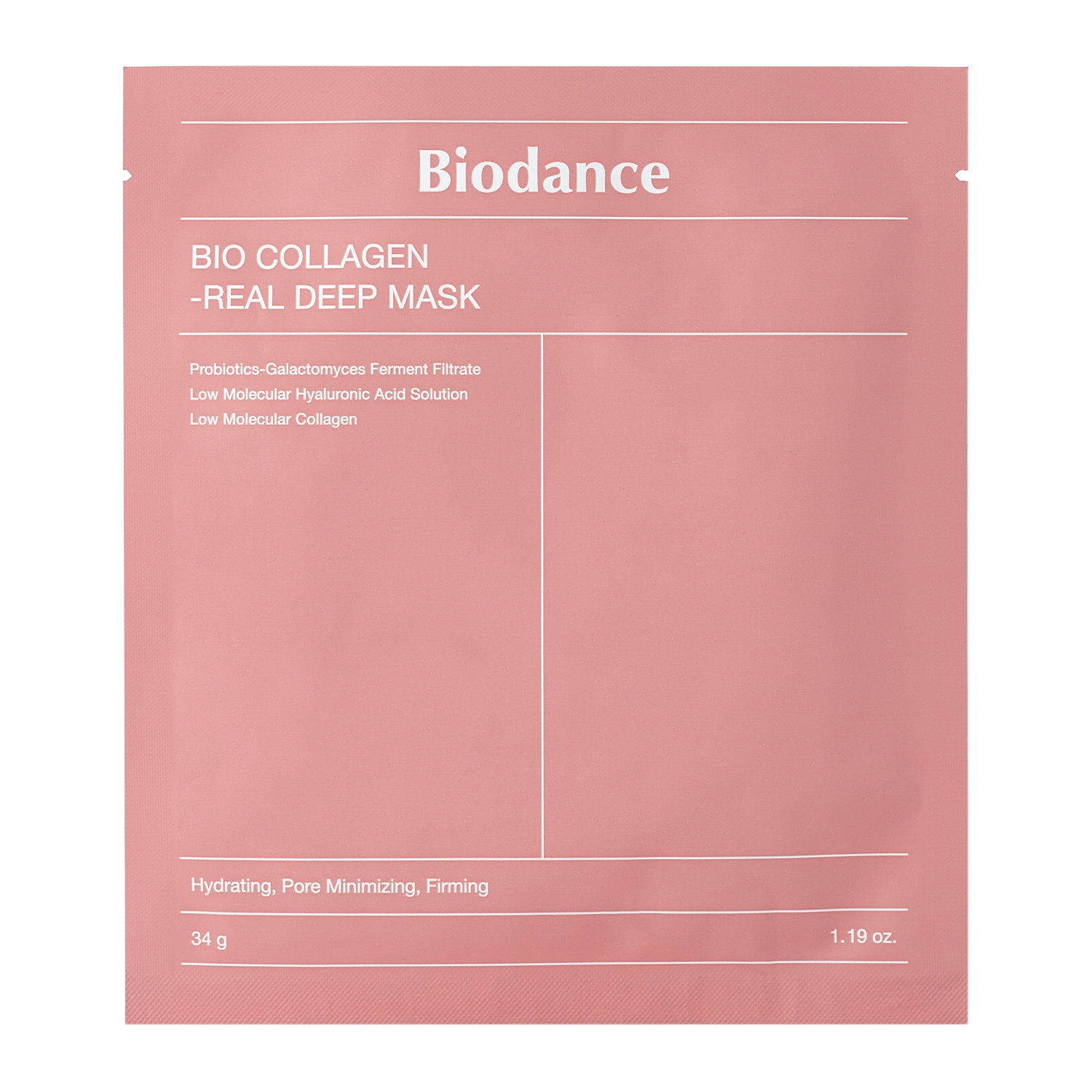 Biodance - Bio-Collagen Real Deep Mask - Ujędrniająca Maska Kolagenowa do Twarzy - 1szt/34g