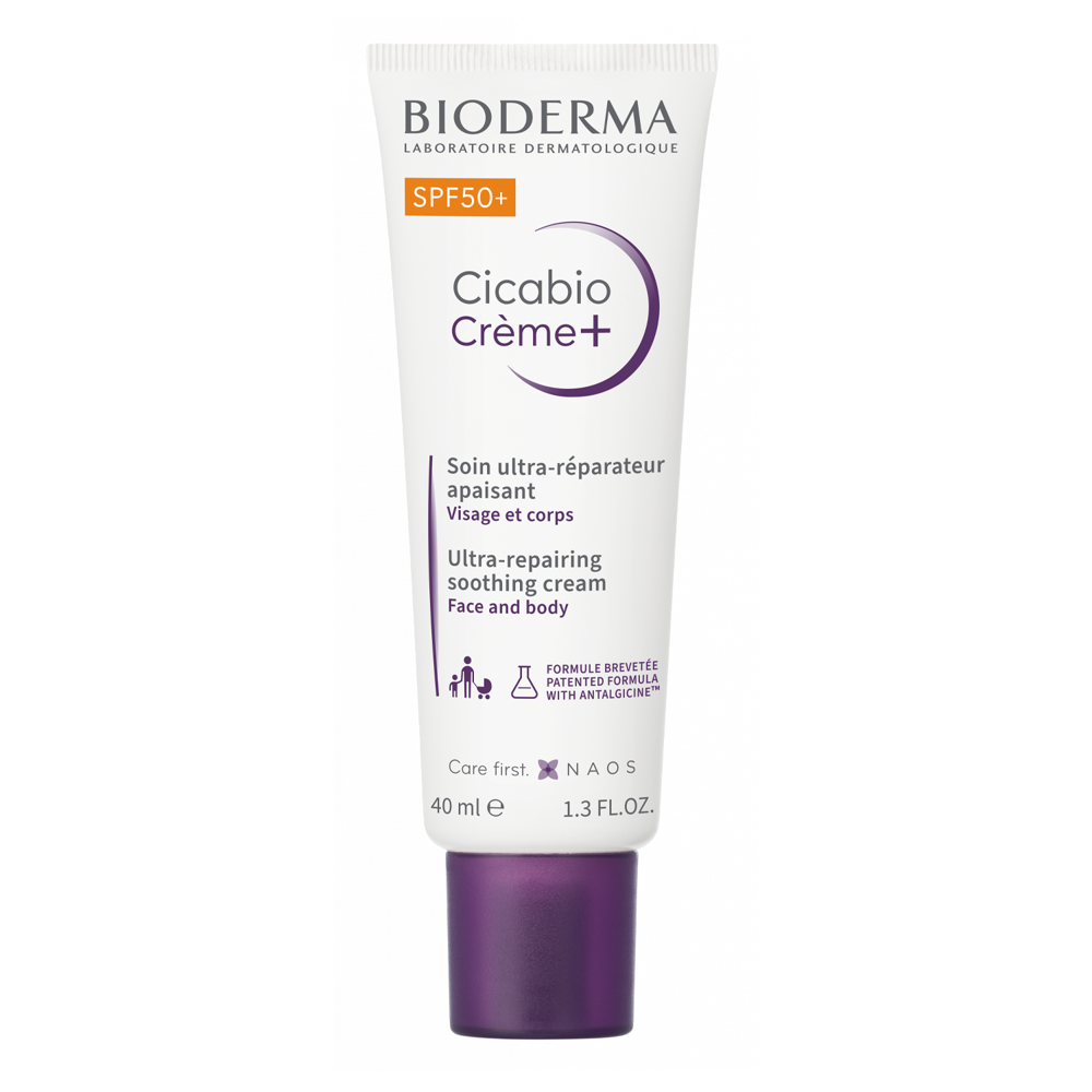 Bioderma - Cicabio Crème+ SPF50+ - Krem ​​Naprawczy Zapobiegający Przebarwieniom - 40ml