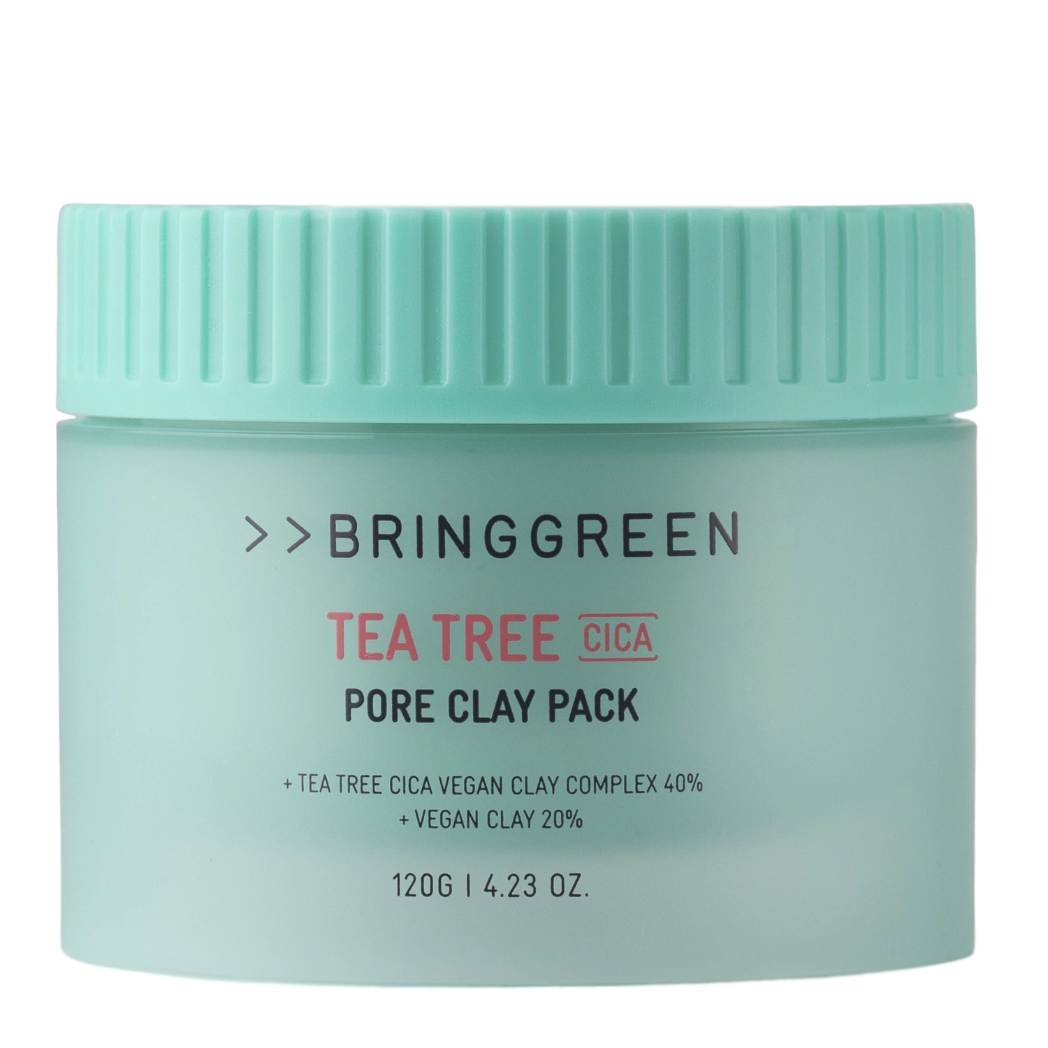 Bring Green - Tea Tree Cica Pore Clay Pack - Oczyszczająca Maska Glinkowa do Twarzy - 120g