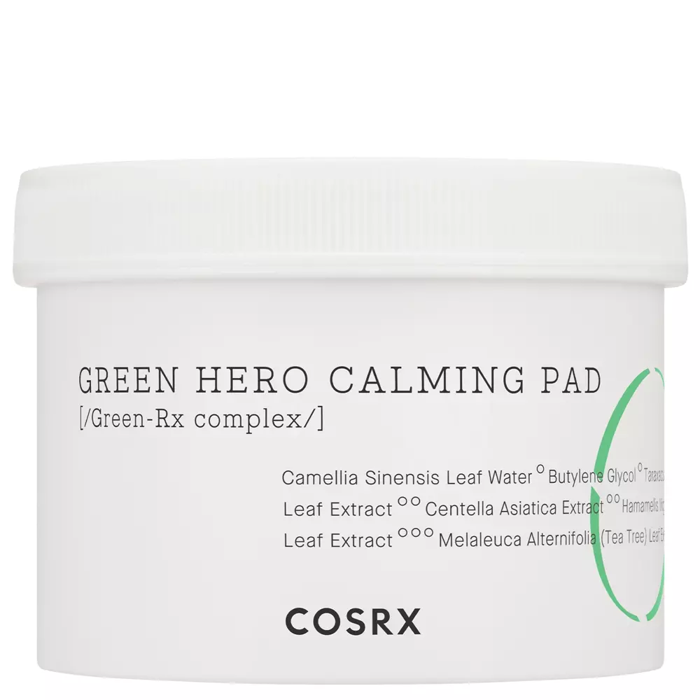 COSRX - One Step Green Hero Calming Pad - Łagodzące Płatki do Twarzy - 70szt