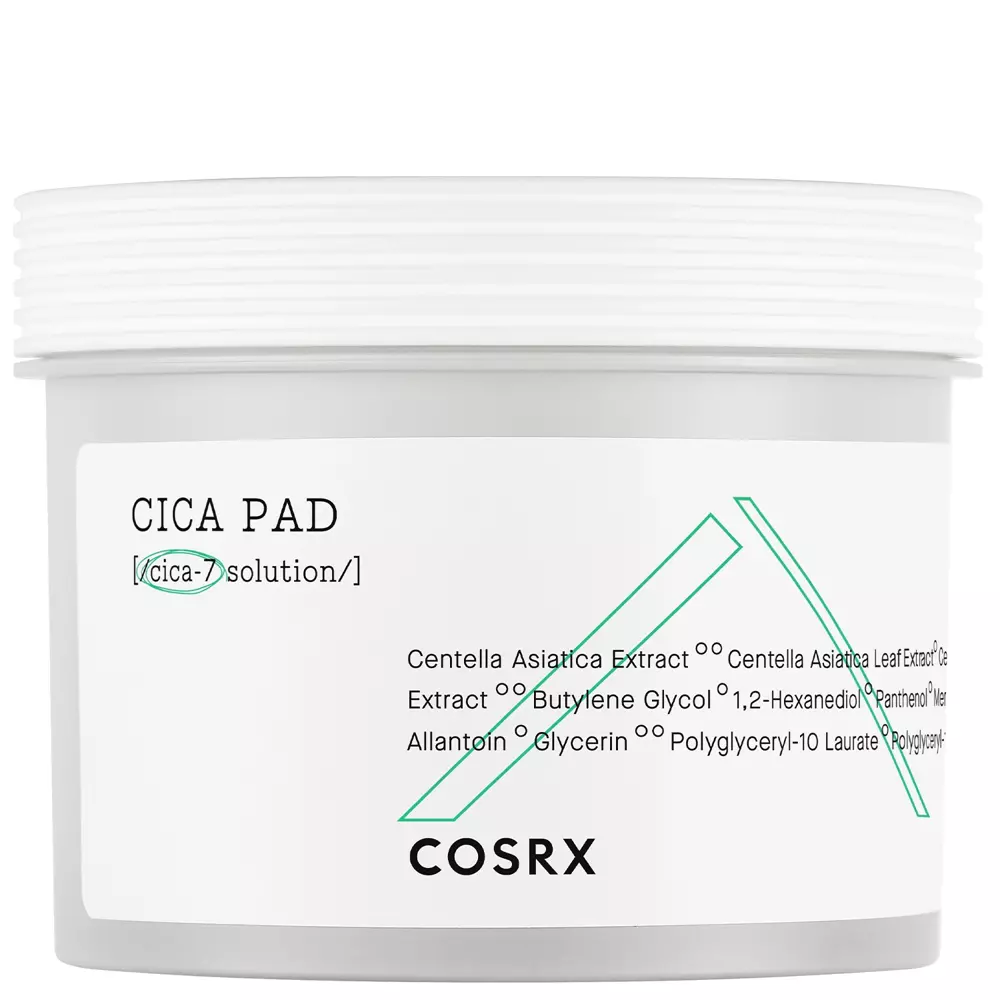 COSRX - Pure Fit Cica Pad - Wielofunkcyjny Tonik w Postaci Płatków z Kompleksem CICA-7 - 90szt