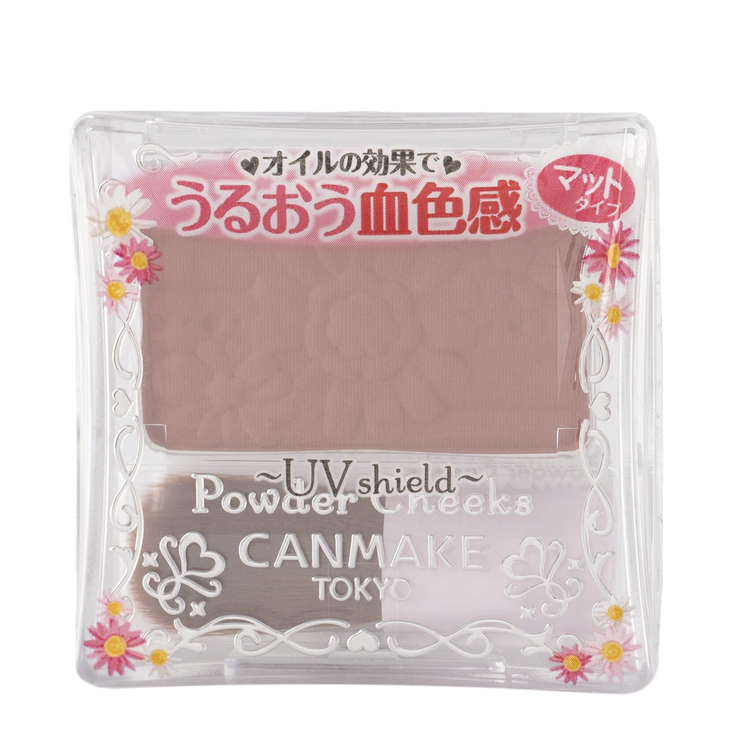 Canmake - Powder Cheeks SPF25 PA++ - Aksamitny Róż do Policzków - PW41 Antique Lowe - 4,4g