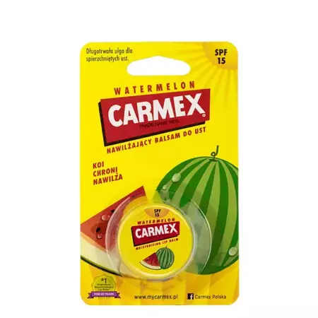 Carmex - Moisturising Lip Balm - Nawilżający Balsam do Ust w Słoiczku - Watermelon - 7,5g